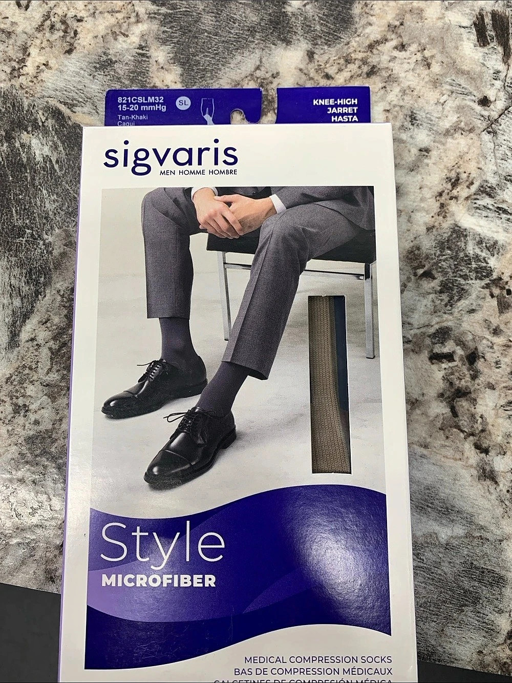 Sigvaris Style Microfiber Compression Socks Black Small
